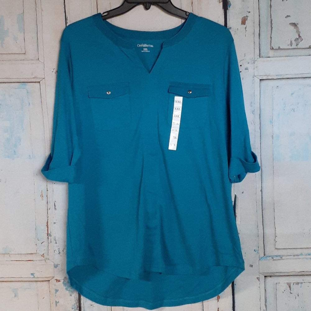 Woman's Croft & Barrow shirt NWT, size XXL